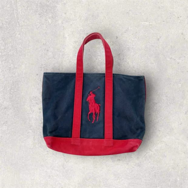 폴로 랄프로렌 빅포니 캔버스 토트백 (B260)