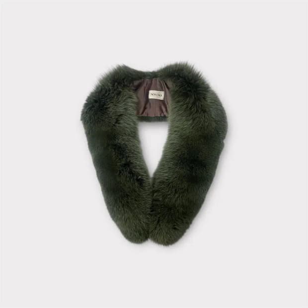 NON-NO 그린 퍼 케이프 머플러(M70)