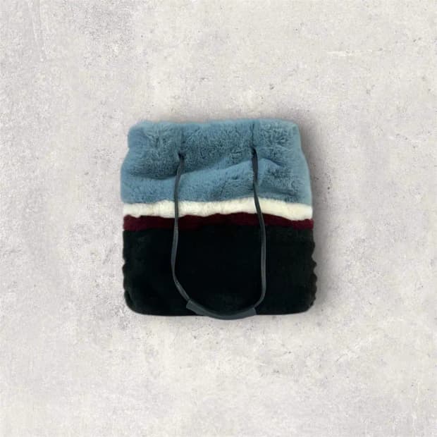 KUHO 컬러 퍼 복조리 숄더백 (B282)