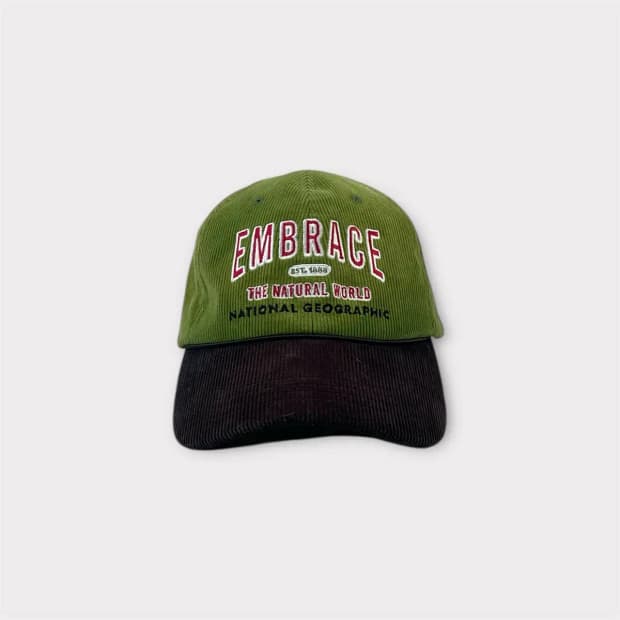 내셔널지오그래픽 코듀로이 배색캡 (1658)