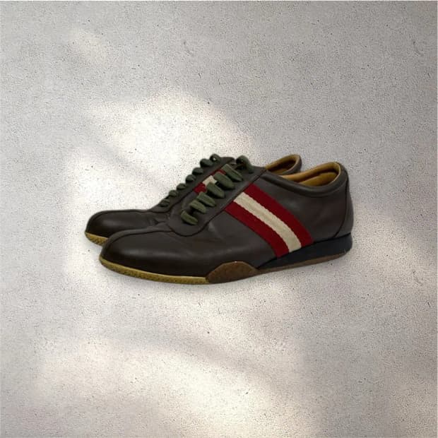 [255] 발리 브라운 가죽 스니커즈 (No.491)