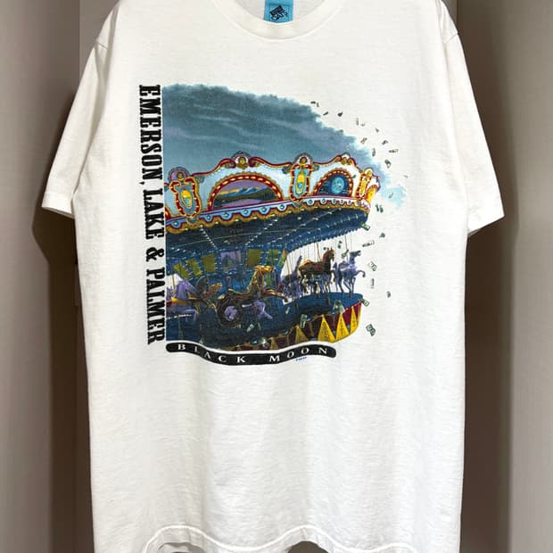 빈티지 90s Emerson Lake & Palmer 밴드 티셔츠