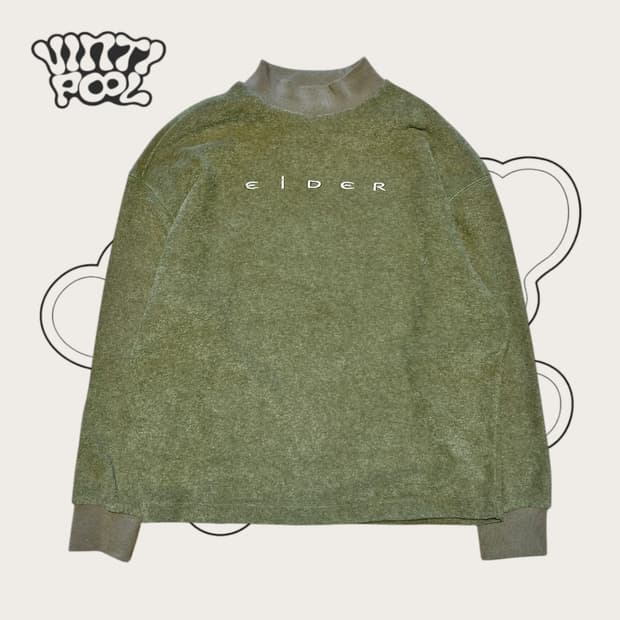 아이더 하이넥 겨울 긴팔티 M 카키