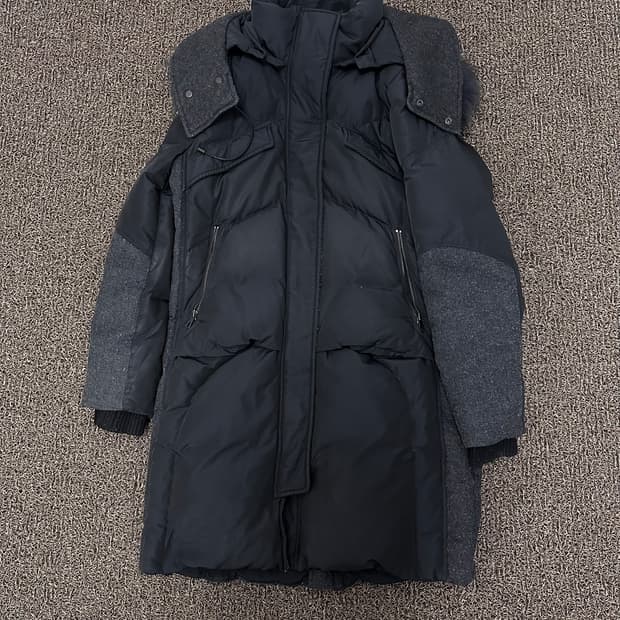 SYSTEM 시스템 여성 다운 패딩 블랙 신장 160사이즈