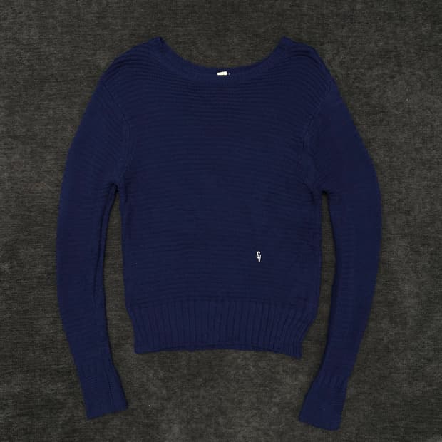 cheval deep navy knit  Size [cm] 표기 : 36