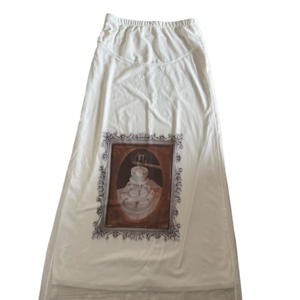 2000archives ss23 쉬폰 롱스커트