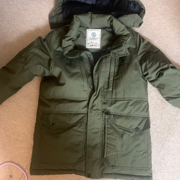 빈폴 패딩 아웃도어 카키 95
