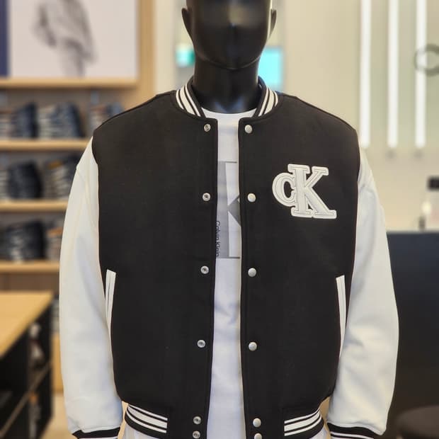 캘빈클라인 진 남성 바시티 자켓