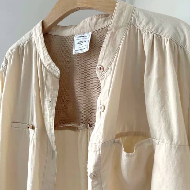 High gauge natural cotton design shirt