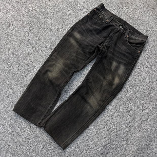 W31 리바이스502 흑청 데님 (수선) 0325J