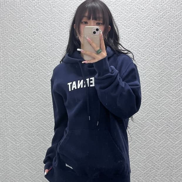 커버낫 올드스쿨 캐주얼 빈티지 스펠로고 후드티 L C11068