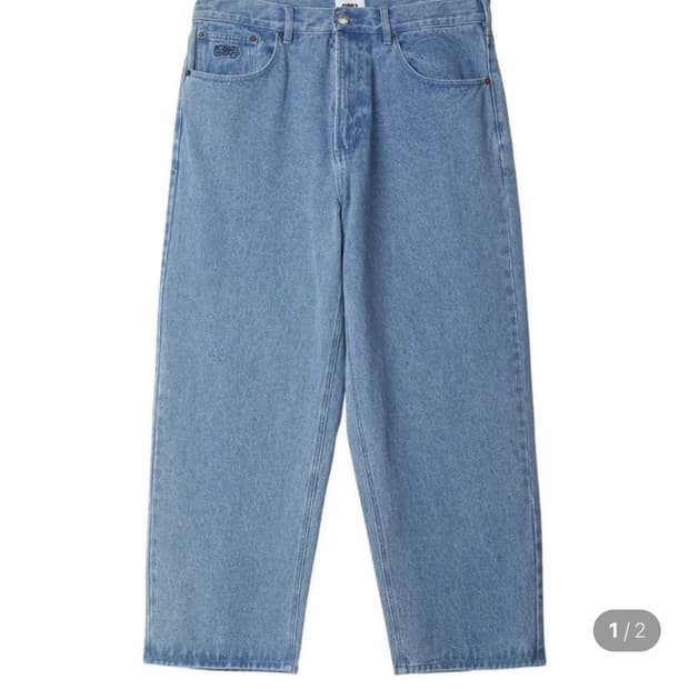 [28] 오베이 빅위그 배기 데님 라이트 인디고