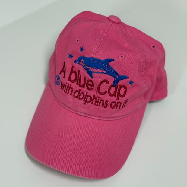 테켓 핑크 돌고래 모자 Teket A blue Cap