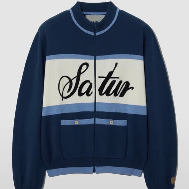 세터 레트로 사이클 니트집업