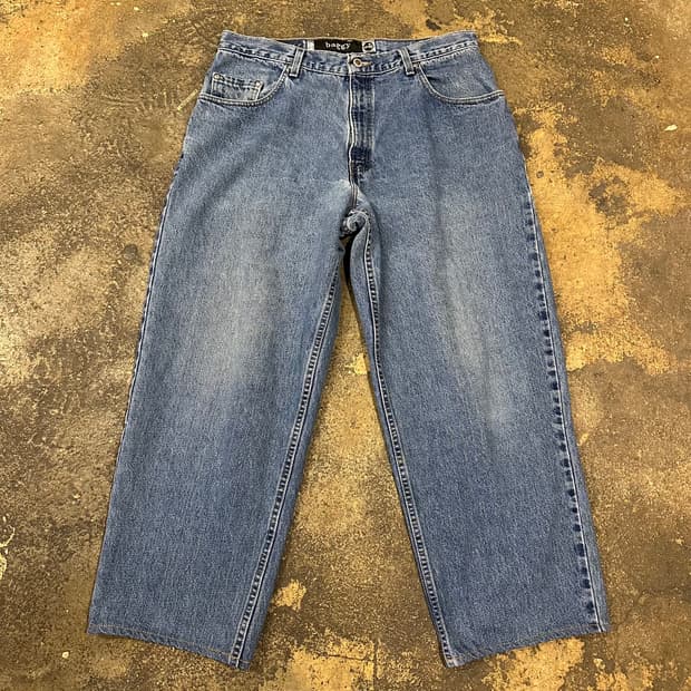 빈티지 90s 리바이스 실버탭 배기 데님 팬츠