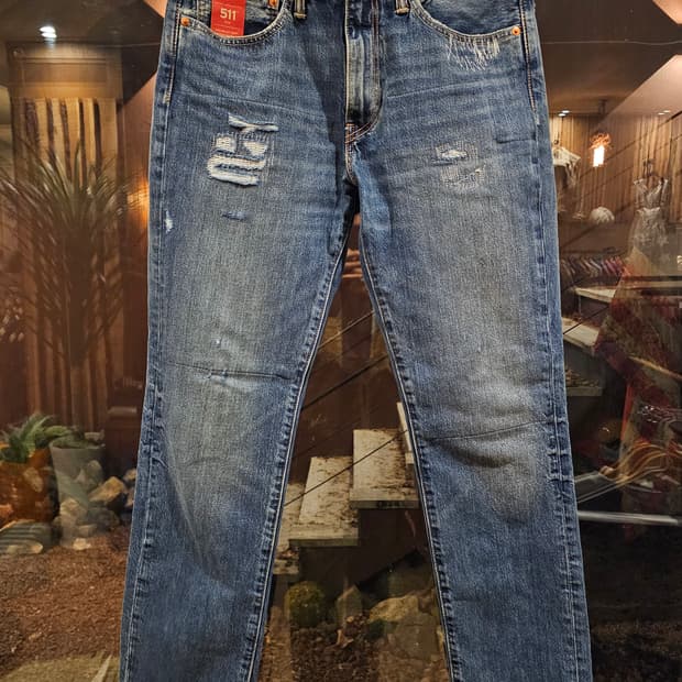 리바이스511 슬림스트레이트핏 디스진 34x32