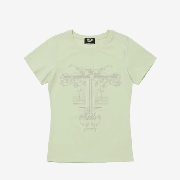 웰빙익스프레스 Flower Tattoo Tee Mint