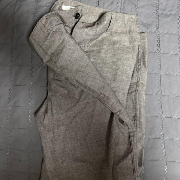 [S] ata 에이타 그리드 퍼티그 팬츠 Fog grey