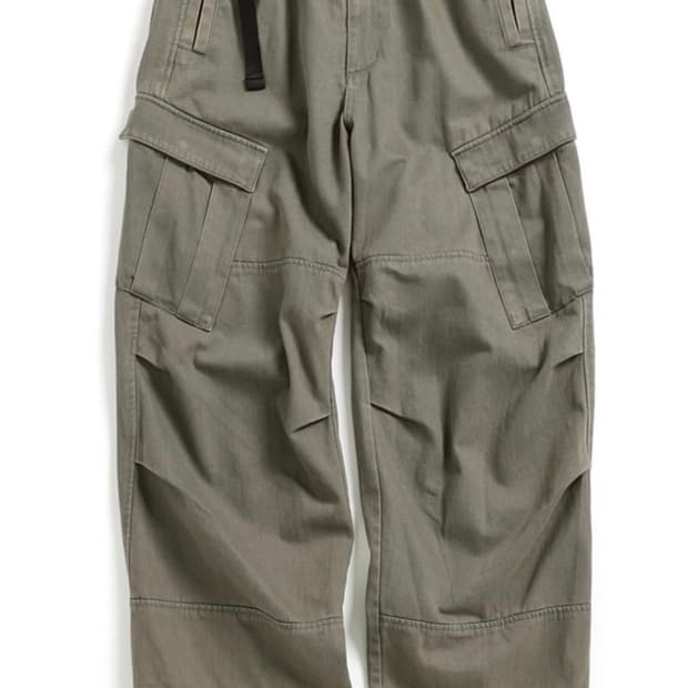 4) 해칭룸 밀팬츠 워시드 올리브