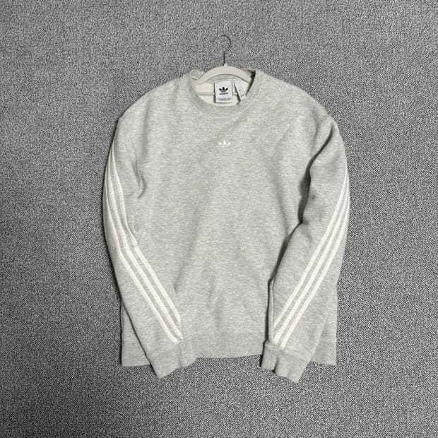 아디다스 파이어버드중앙로고 맨투맨 그레이 2XL