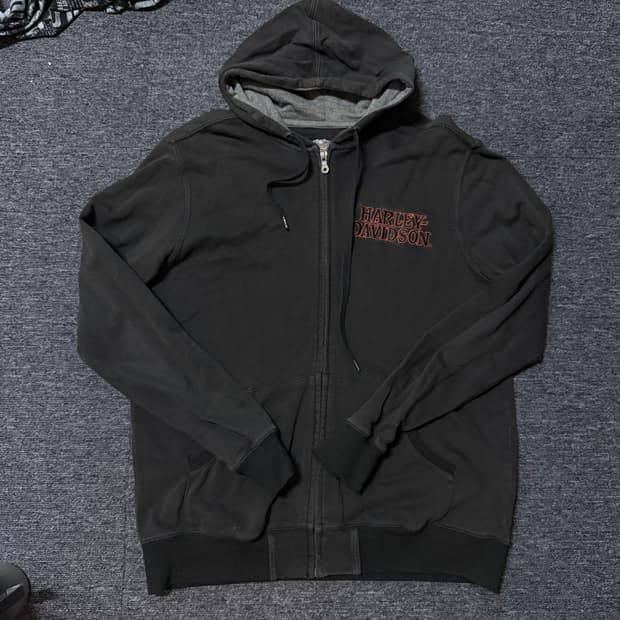 빈티지 할리데이비슨 후드집업