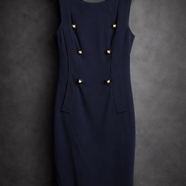 [Givenchy] 지방시 스터드 울 미디 드레스 (IT 40)