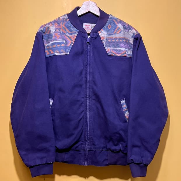 90s USA [M] SADDLE KING 아즈텍 웨스턴 빈티지 자켓