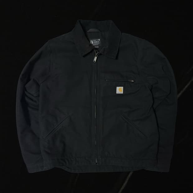 칼하트 디트로이트 자켓 블랙 