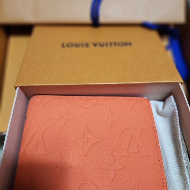 루이비통 슬렌더 월렛 토리옹 모노그램 오렌지