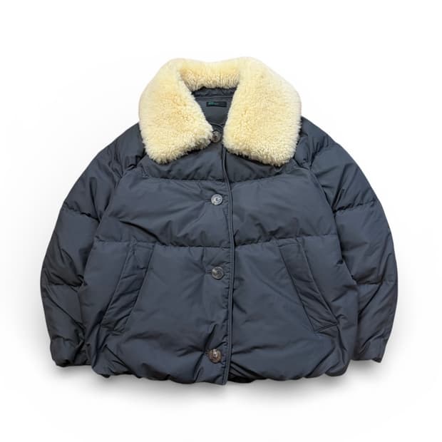 베네통 구스다운 퍼 카라점퍼