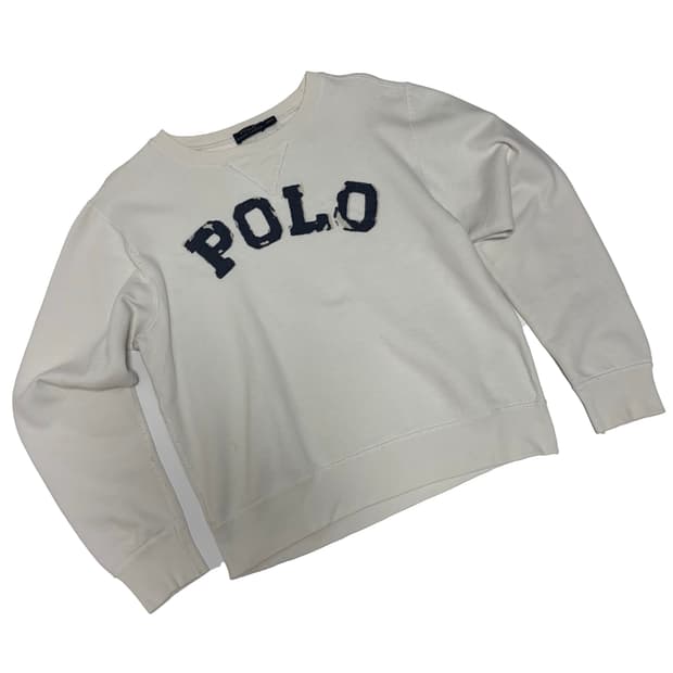 폴로 랄프로렌 아플리케 로고 스웨트셔츠