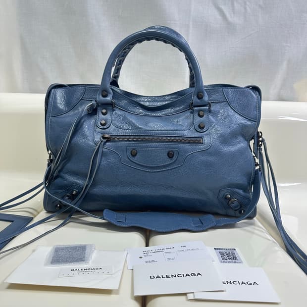 [A+ 정품] 발렌시아가 시티 모터백 미디움