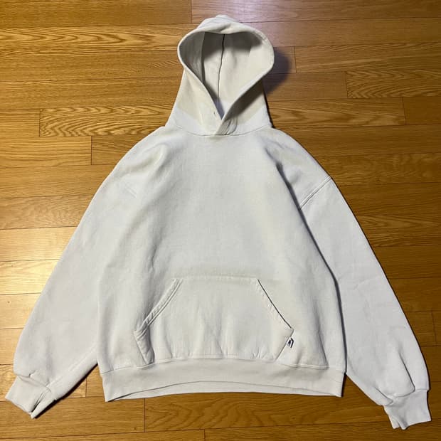 [L] 90s 빈티지 러셀 후드 화이트