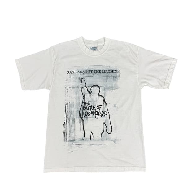 빈티지 90s RATM 레이지 어게인스트 더 머신 밴드 티셔츠