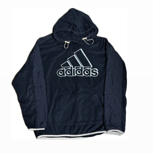 아디다스 올드스쿨 빈티지 후드 후리스