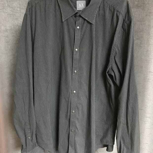 아르마니 Armani Exchange 남성 스트라이프 셔츠 XL