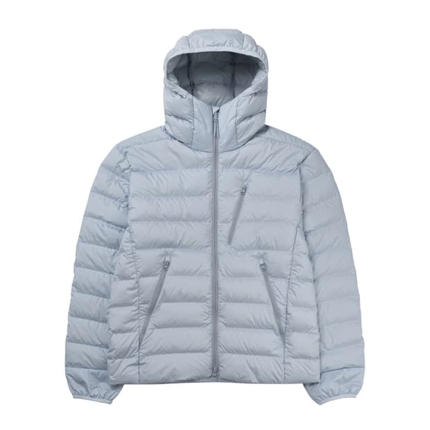 무신사스탠다드 시티레저 후디드 경량패딩 클라우디 블루 M