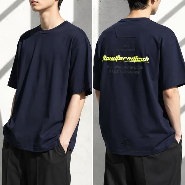 [정품/새상품] 준지(Juun.J) 19SS 백로고 오버핏 반팔티 100