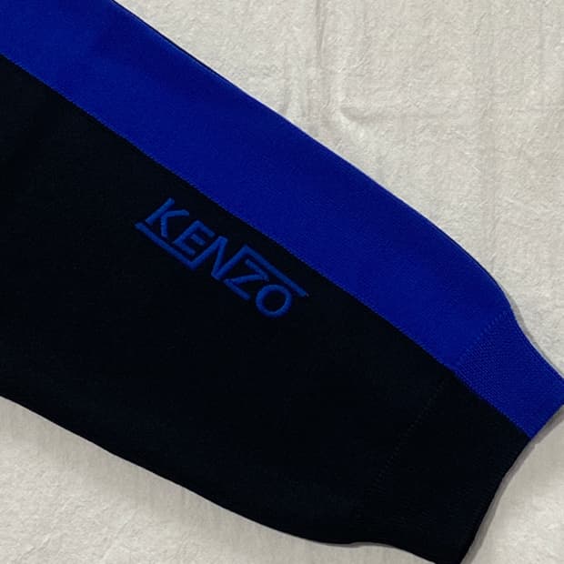 KENZO 백로고 니트 트랙 팬츠 S