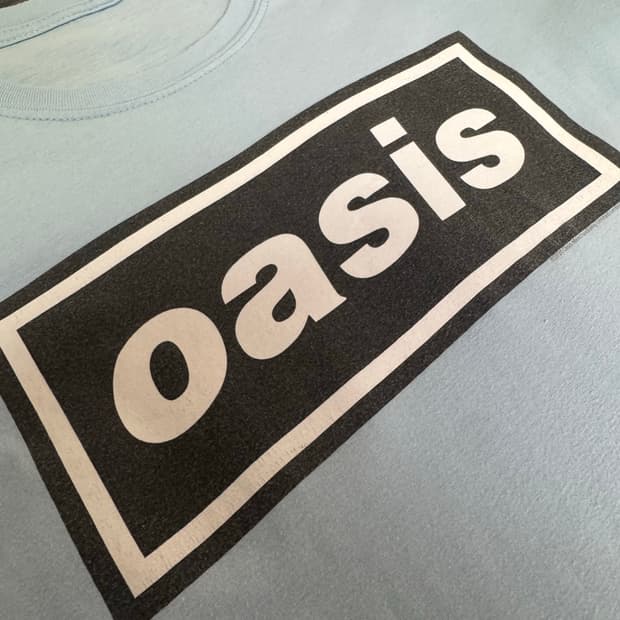 오아시스 2020 공식 머천다이즈 빈티지 밴드티 반팔