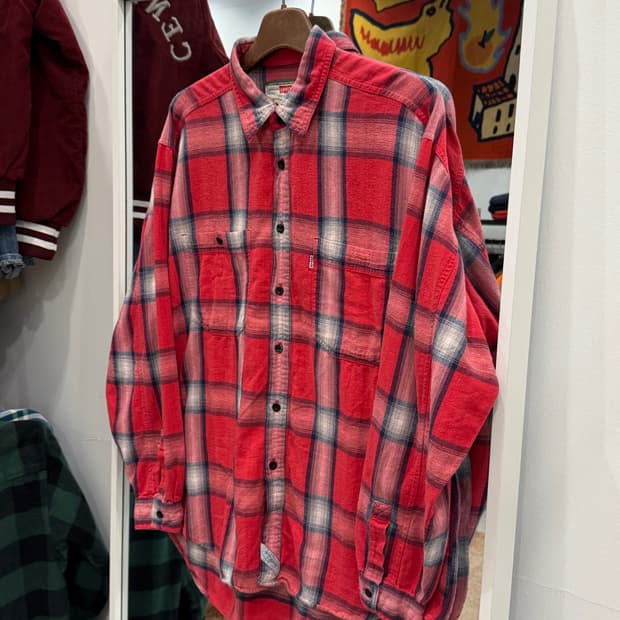 90s Levis 리바이스 체크 셔츠