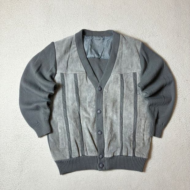 Selected 00's 스웨이드 니트 가디건 PN7858