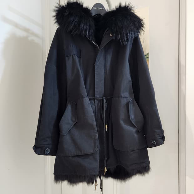 천연밍크모피야상점퍼