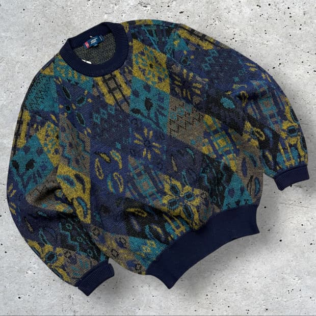 [95] NEWMAN 빈티지 패턴 니트 스웨터 D323