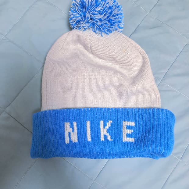 나이키 골프 3way 리버시블 비니 화이트블루