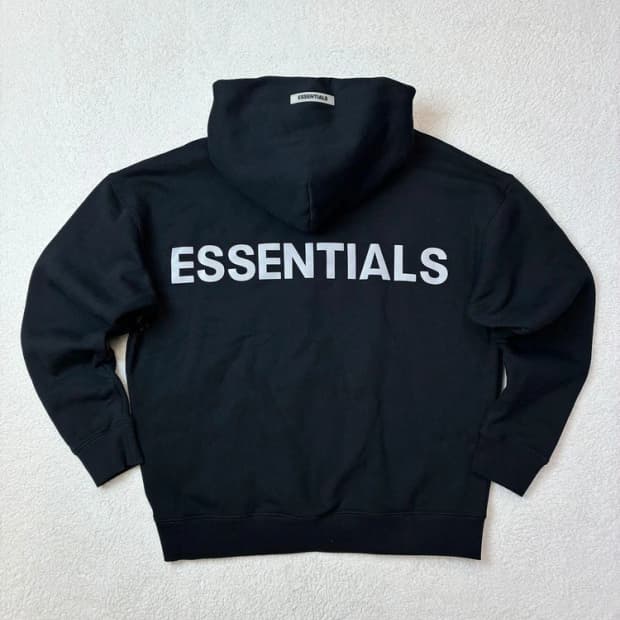 피어오브갓 에센셜 19FW 리플렉티브 백로고 후드티 PN5859