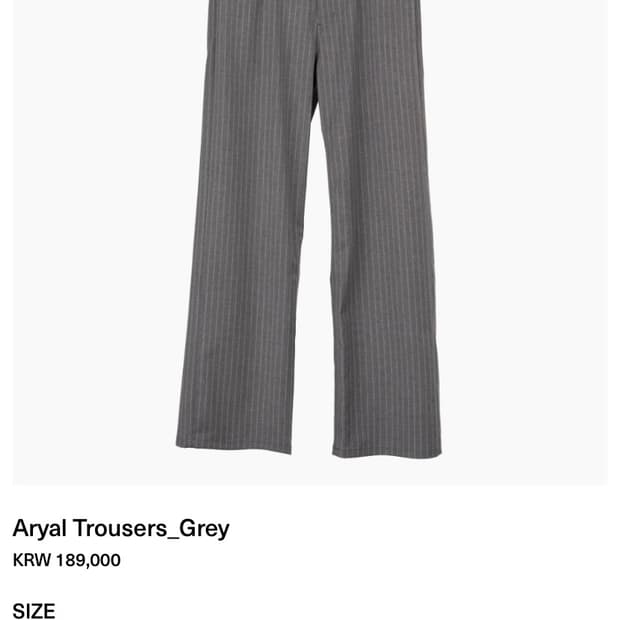 아이엘 그레이 스트라이프 트라우저 (48)