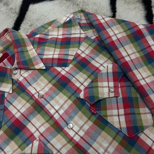 [M]리바이스 레드탭 멀티컬러 울 웨스턴 셔츠
