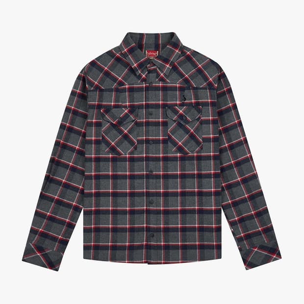 S Clef Checked Western Tartan Shirts