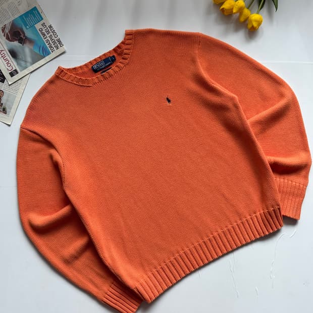 Polo 폴로랄프로렌 빈티지 오렌지 니트